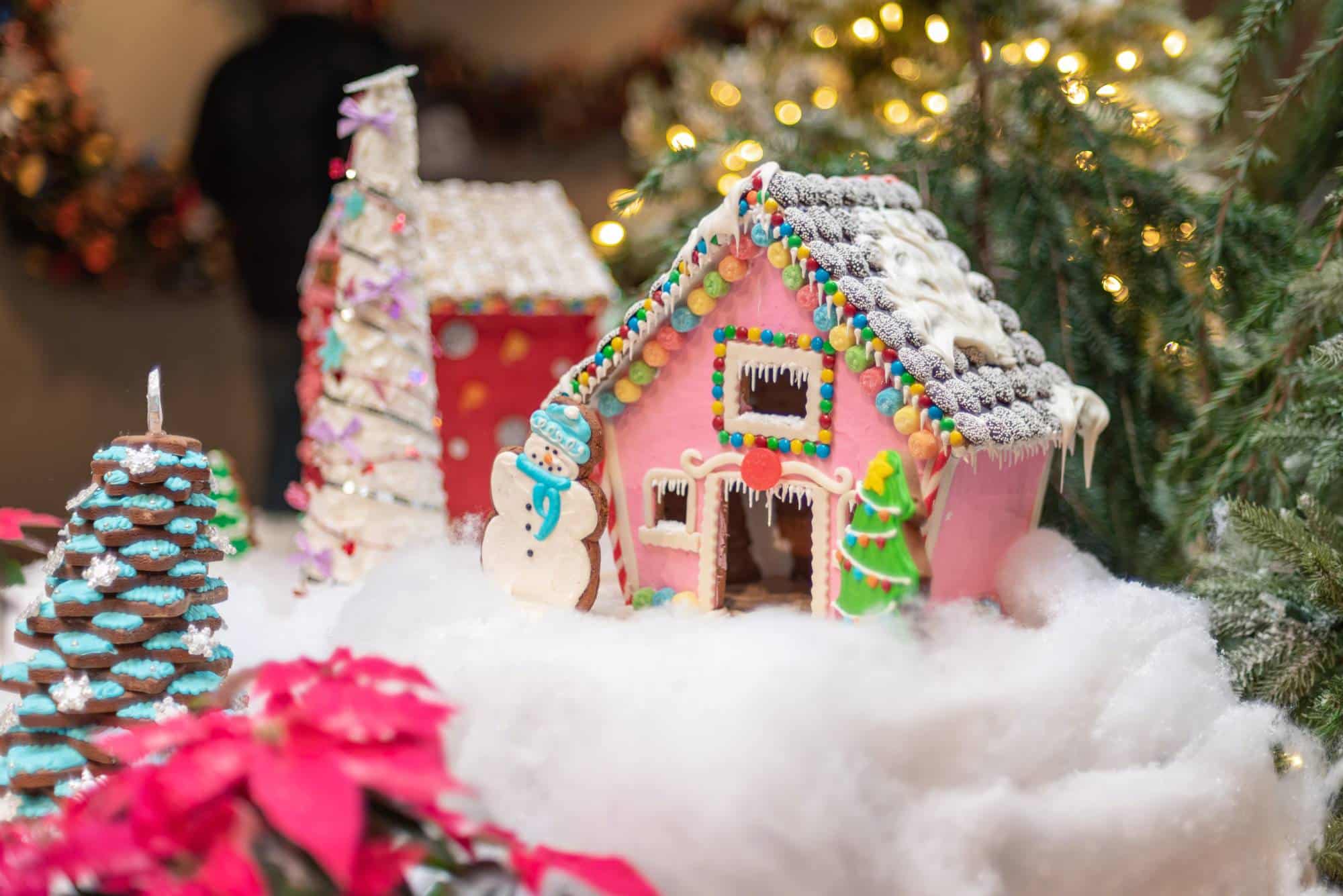 Ein Wehnachtsbaum mit Lichterketten