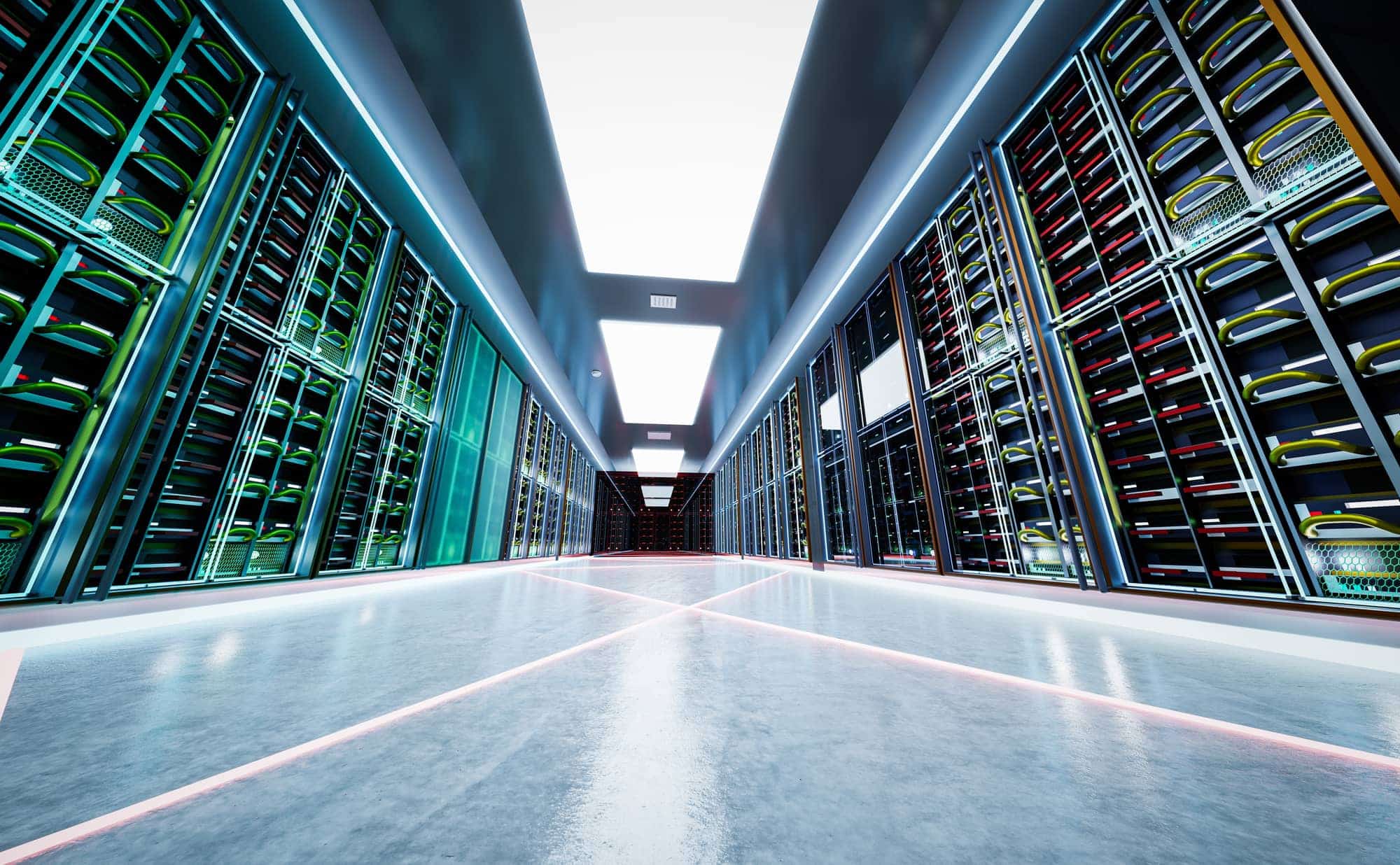 computer-network-server-room-or-data-center Bild eines Rechenzentrums